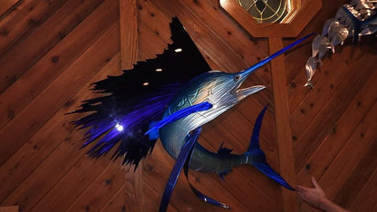 Sailfish Original Handmade Metal Wall Art: Captivating Coastal Elegance and Lifelike Detail in a Stunning Ocean-Inspired Sculpture