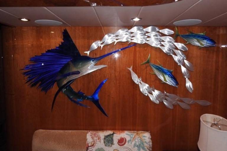 Sailfish Original Handmade Metal Wall Art: Captivating Coastal Elegance and Lifelike Detail in a Stunning Ocean-Inspired Sculpture