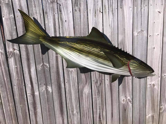 Handcrafted Cobia Metal Wall Art - Lifelike Kingfish Sculpture for Ocean-Inspired Decor